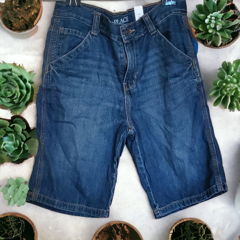 blue jean boy shorts